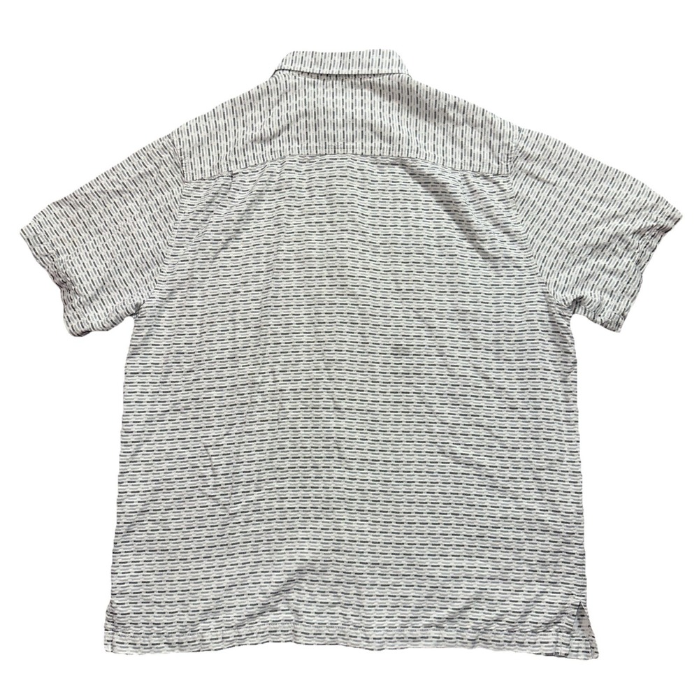 Tommy Bahama 100% Silk Shirt Large Short Sleeve Button Up Shirt Geometric - Picture 3 of 7